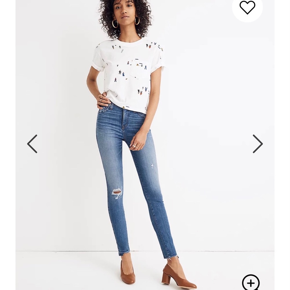 Madewell High Rise Distressed Jeans Size 29